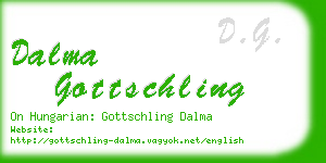 dalma gottschling business card